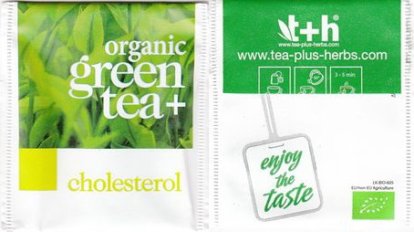 Tea Plus Herbs Organic Green Tea Plus Cholesterol