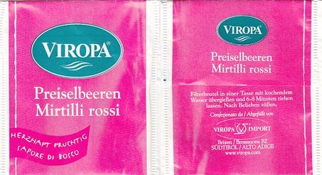 Viropa Preiselbeeren Mirtilli Rossi