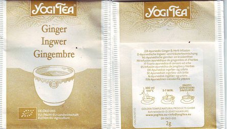 Yogi Tea Ginger Ingwer Gingembre