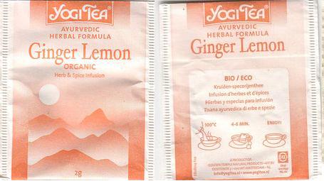 Yogi Tea Ginger Lemon Organic