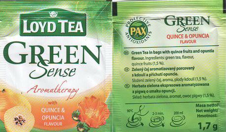 Mokate Loyd Tea Green Sense Aromatherapy With Quince & Opuncia Flavour