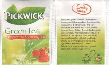 Pickwick 10 005 715 Green Tea Strawberry & Lemongrass