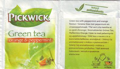 Pickwick 10 721 120 Green Tea Orange & Peppermint