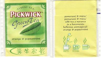 Pickwick 313 4207 Green Tea Orange Peppermint