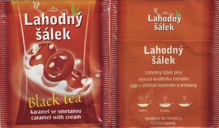 Růžová Čajovna Lahodný Šálek Black Tea Karamel se Smetanou