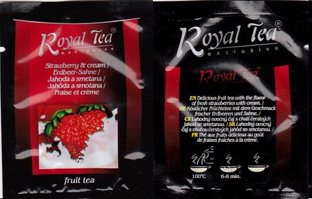 Růžová Čajovna Royal Tea Fruit Tea Strawberry & Cream Foil