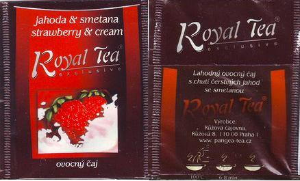 Růžová Čajovna Royal Tea Ovocný Čaj Jahoda Smetana