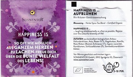 Sonnentor Happiness Is Aufbluhen