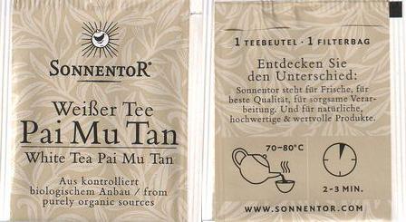 Sonnentor Weisser Tee Pai Mu Tan 2 s Black