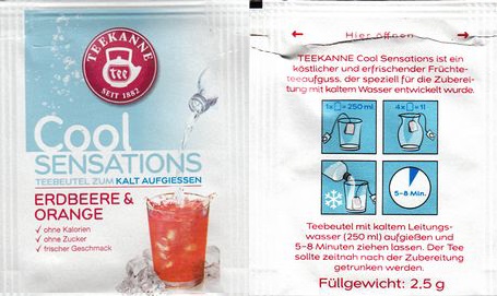 Teekanne 91 Cool Sensations Erdbeere & Orange