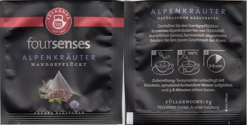 Teekanne 96 Four Senses Alpenkrauer