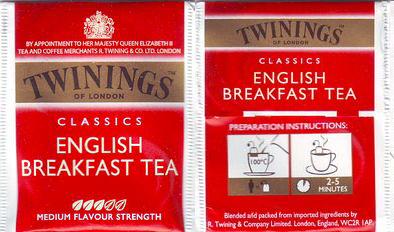 Twinings Classics English Breakfast Tea Lesk