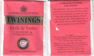 Twinings Fresh & Fruity Cranberry & Pomegranate