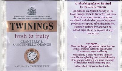 Twinings Fresh & Fruity Cranberry & Sanguinello Orange 2