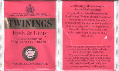 Twinings Fresh & Fruity Cranberry & Sanguinello Orange