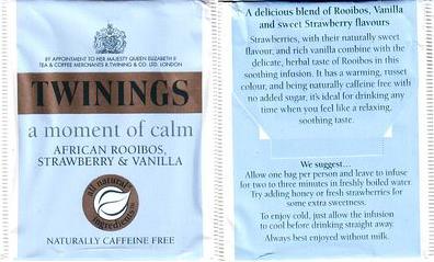 Twinings Moment of Calm African Rooibos Strawberry & Vanilla