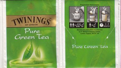 Twinings Pure Green Tea Paper Glossy