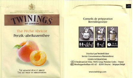 Twinings Thé Peche Abricot