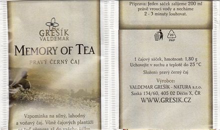 Valdemar Grešík Memory of Tea 5 Glossy