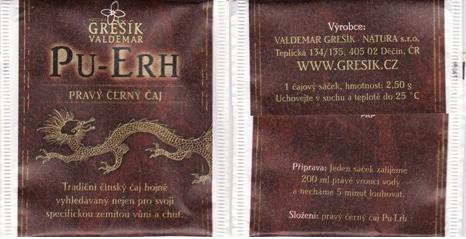 Valdemar Grešík Pu Erh Teplická