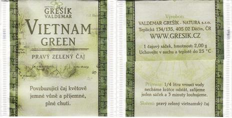 Valdemar Grešík Vietnam Green Teplická