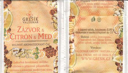 Valdemar Grešík Zázvor & Citron & Med 4