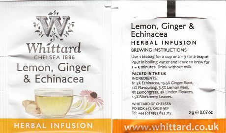 Whittard of Chelsea 04 Lemon Ginger & Echinacea